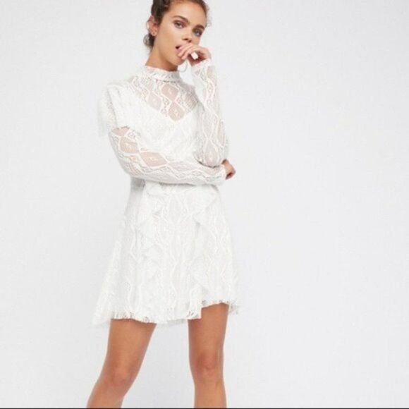 Free People White Rock Candy Lace Dress Small NWT - Picture 6 of 7